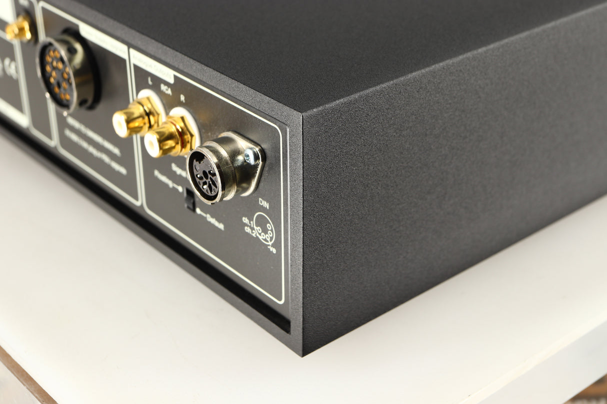 Rear left corner of a used Naim NDX2 Network Streamer in a black finish