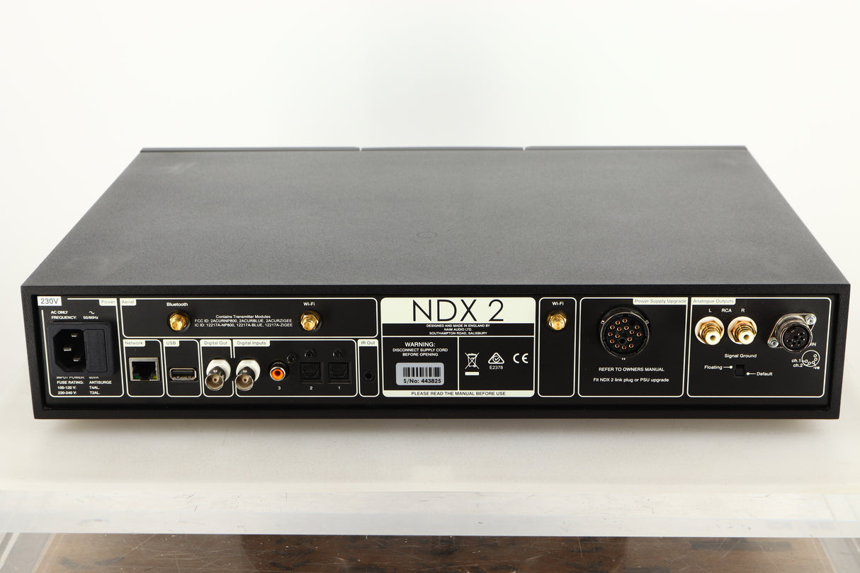 Rear view of a used Naim NDX2 Network Streamer
