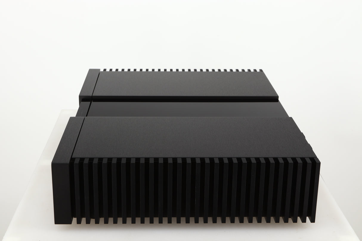 Right side view of a used Naim New Classic NAP250 Power Amplifier in a black finish