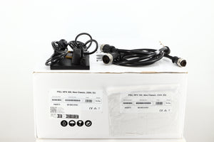 Box for a used Naim NPX300 Power Supply showing Manual, Mains Cable, Schuko Cable and Burndy Cables