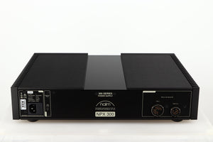 Rear view of a used Naim NPX300 Power Supply in a black finish