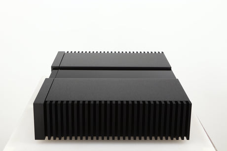 Right side view of a used Naim NPX300 Power Supply in a black finish