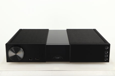 Front view of a used Naim NSC 222 Streaming Pre Amplifier in a black finish