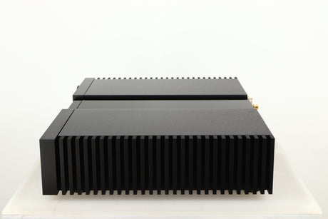 Right side view of a used Naim NSC 222 Streaming Pre Amplifier in a black finish