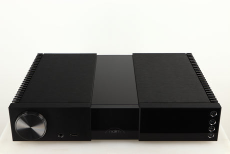 Top of a used Naim NSC 222 Streaming Pre Amplifier in a black finish