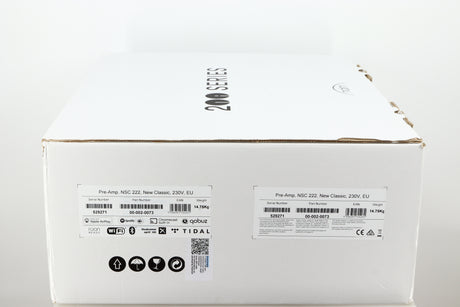 Box for a used Naim NSC222 Pre Amplifier in a black finish
