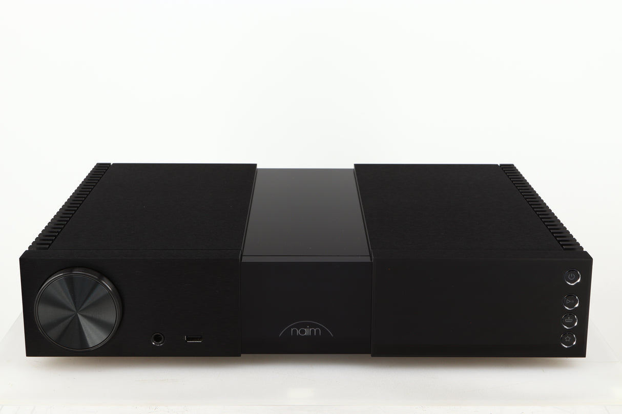Front view of a used Naim NSC222 Pre Amplifier in a black finish