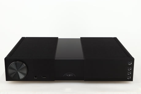 Front view of a used Naim NSC222 Pre Amplifier in a black finish