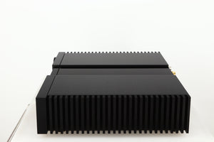 Right side view of a used Naim NSC222 Pre Amplifier in a black finish