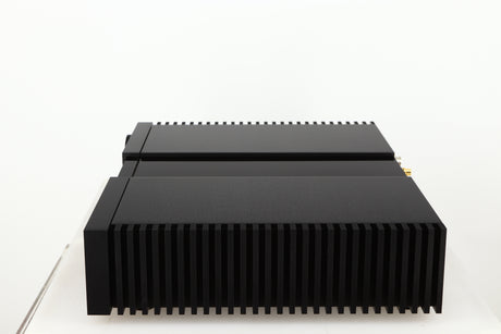 Right side view of a used Naim NSC222 Pre Amplifier in a black finish
