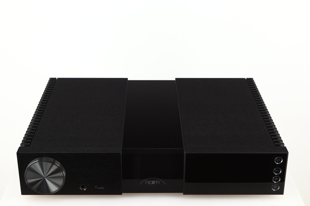 Top of a used Naim NSC222 Pre Amplifier in a black finish
