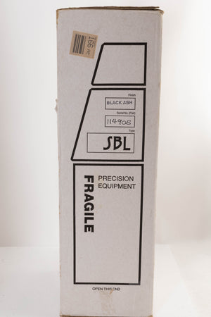 Box of a used Naim SBL Floorstanding Speaker in Black Ash