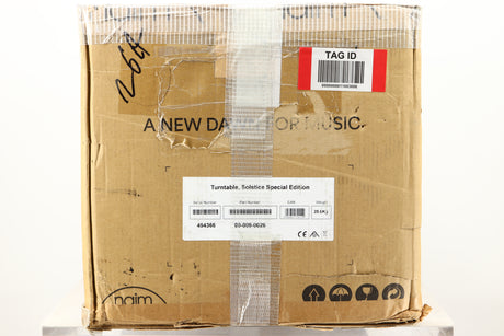 Box of a Grade A Naim Solstice Special Edition Turntable 