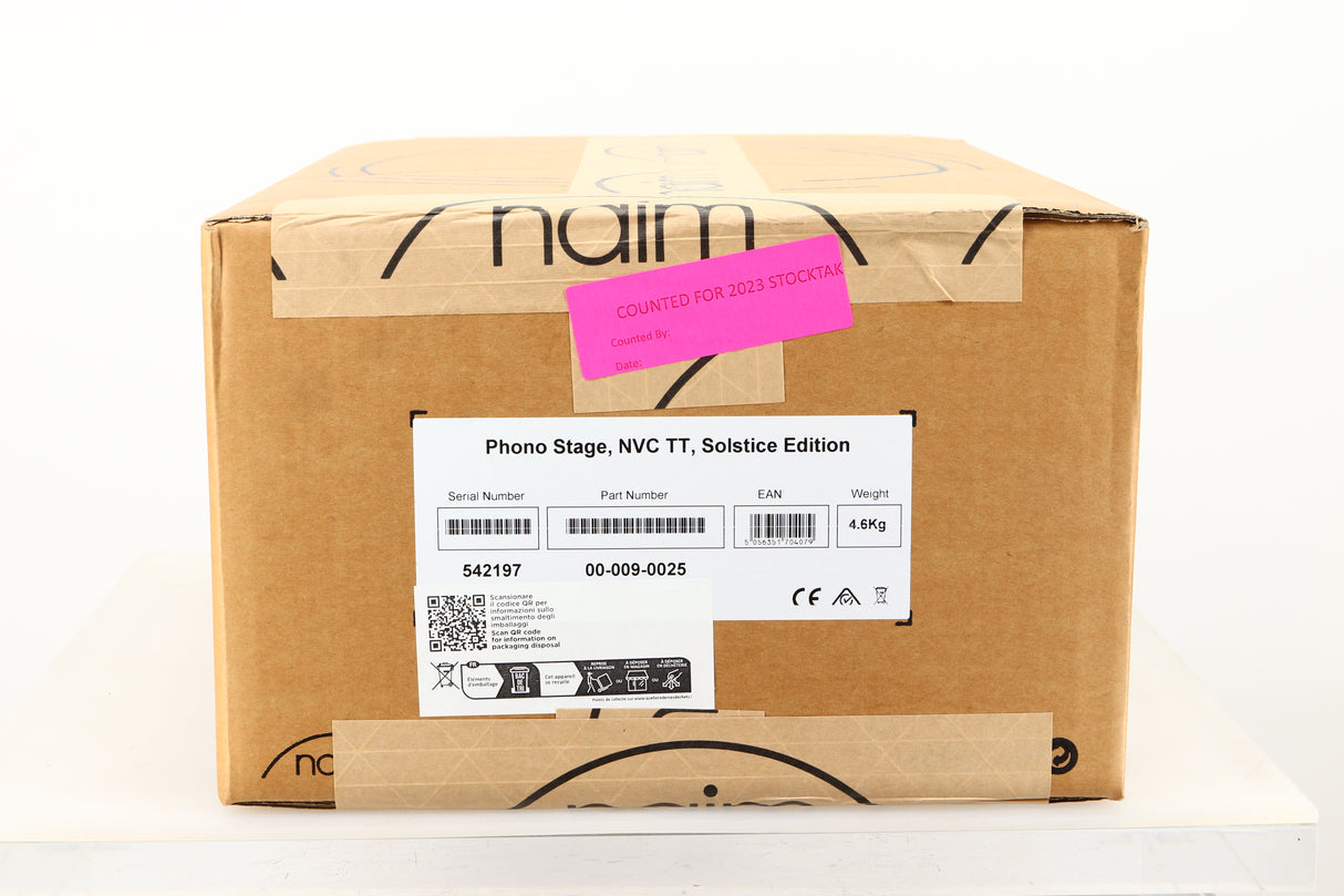 Box of a Grade A Naim NVC TT Phonostage 