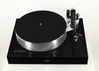 Front view of a used Naim Solstice Turntable Package in a black finish