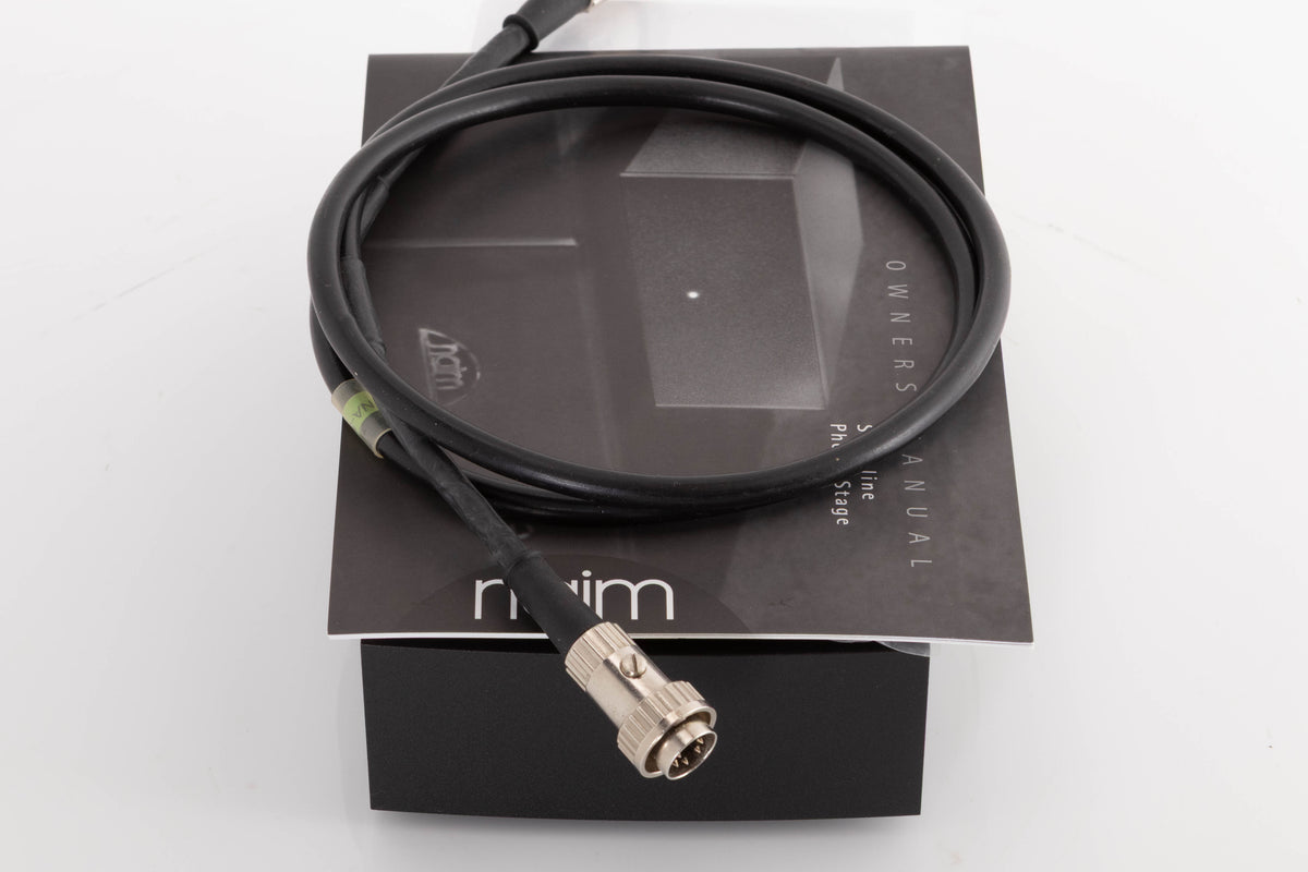 Top of a used Naim Stageline S Phonostage in a Black finish showing Manual and SNAIC5