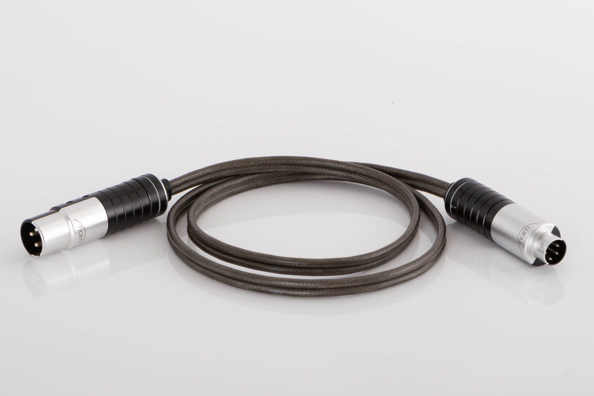 Front view of a used Naim Super Lumina 4 PIN DIN-XLR 1.0m Interconnect Cable