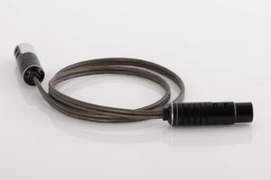 Rear left angle of a used Naim Super Lumina 4 PIN DIN-XLR 1.0m Interconnect Cable
