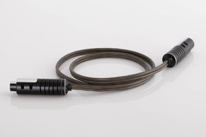 Rear right angle of a used Naim Super Lumina 4 PIN DIN-XLR 1.0m Interconnect Cable
