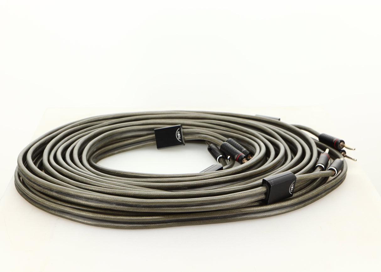 Left side view of used Naim Super Lumina Speaker Cables 7.0m Pair