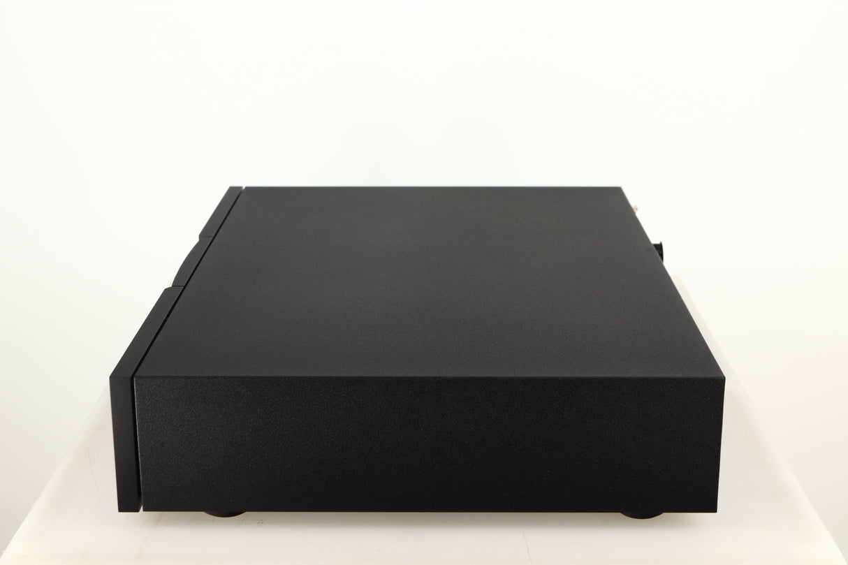 Right side view of a used Naim Supercap DR Power Supply in a black finish
