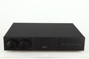 Front view of a used Naim Supernait 2 Integrated Amplifier in a black finish