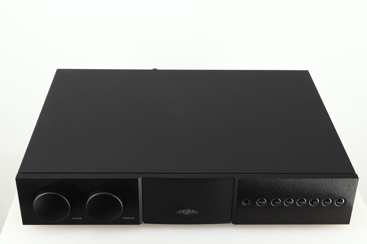 Top view of a used Naim Supernait 2 Integrated Amplifier in a black finish