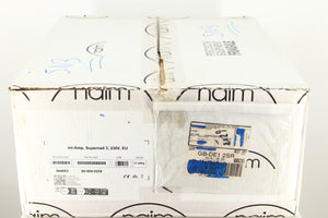 Box for a used Naim Supernait 3 Integrated Amplifier in a black finish