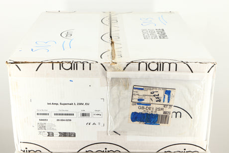 Box for a used Naim Supernait 3 Integrated Amplifier in a black finish