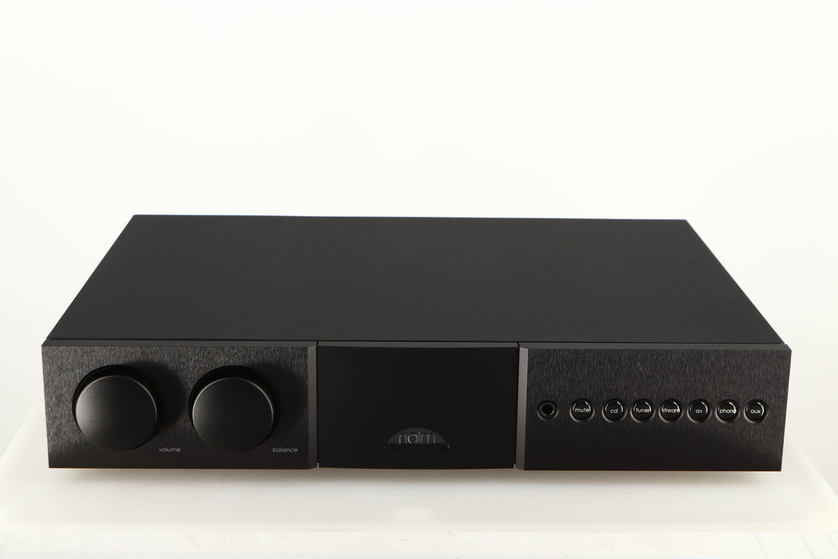 Front view of a used Naim Supernait 3 Integrated Amplifier in a black finish