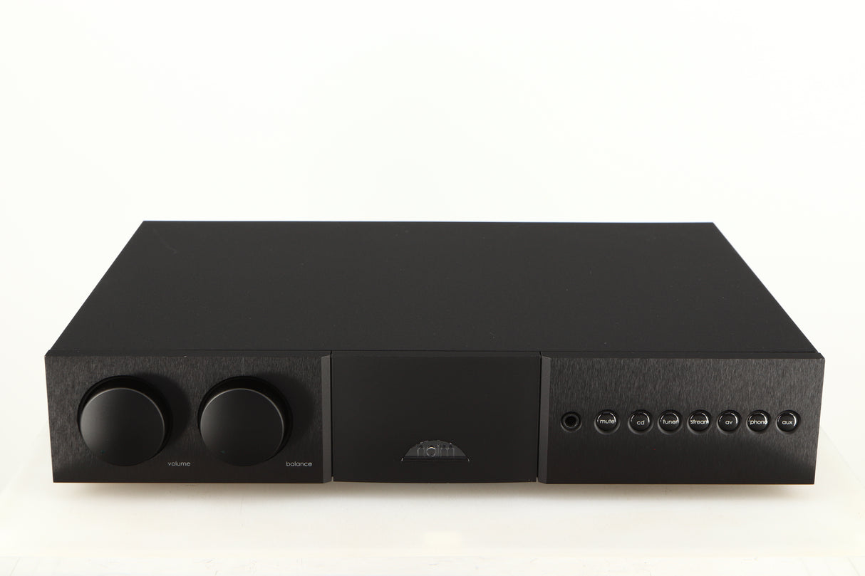 Front view of a used Naim Supernait 3 Integrated Amplifier in a black finish