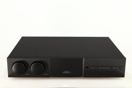 Front view of a used Naim Supernait 3 Integrated Amplifier in a black finish