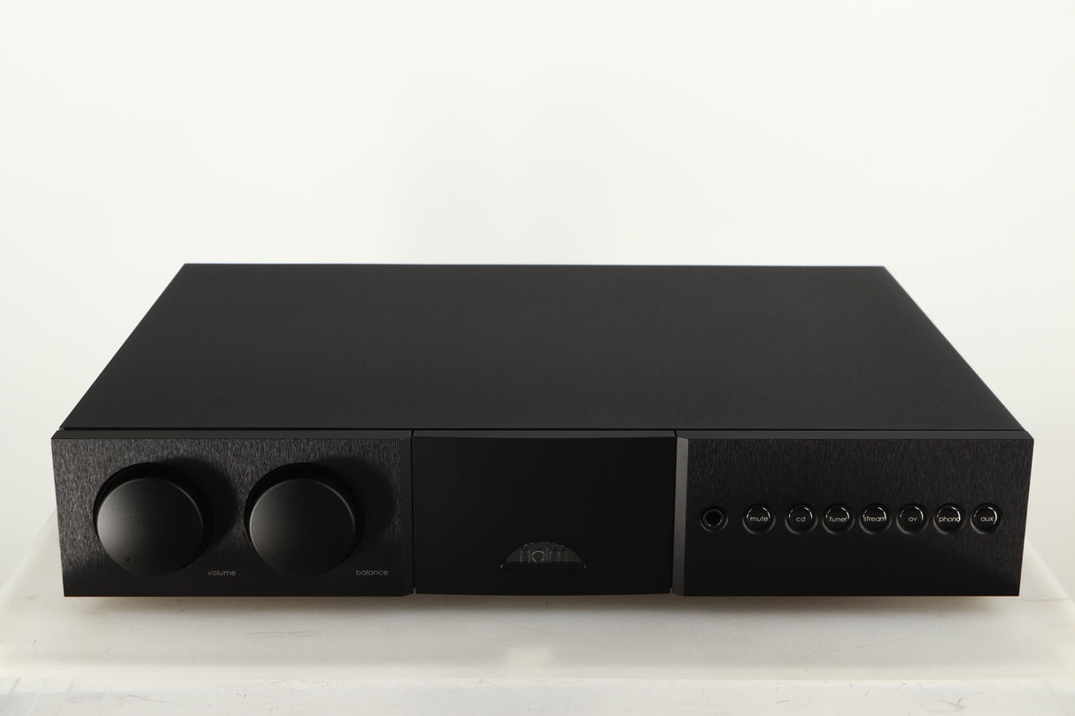 Front view of a used Naim Supernait 3 Integrated Amplifier in a black finish