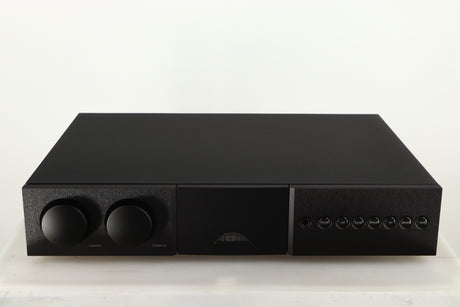 Front view of a used Naim Supernait 3 Integrated Amplifier in a black finish