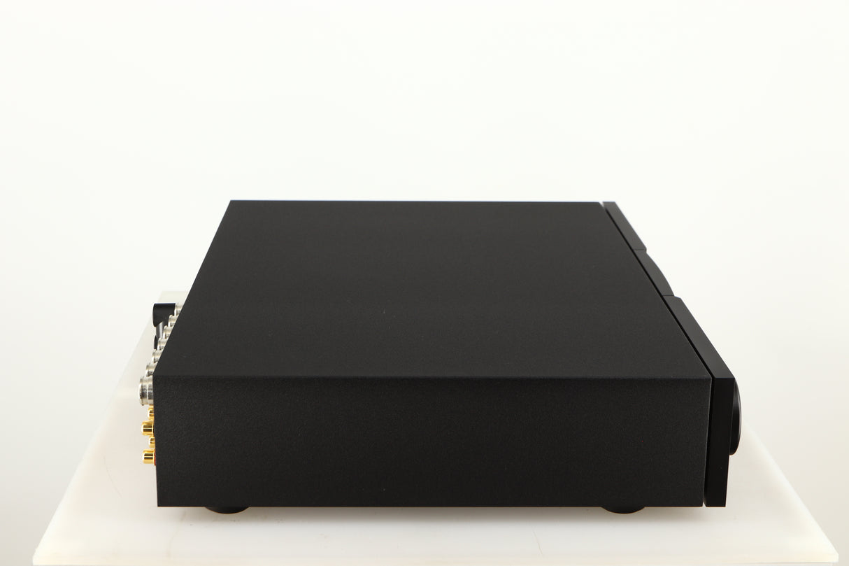 Left side view of a used Naim Supernait 3 Integrated Amplifier in a black finish