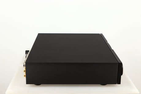 Left side view of a used Naim Supernait 3 Integrated Amplifier in a black finish