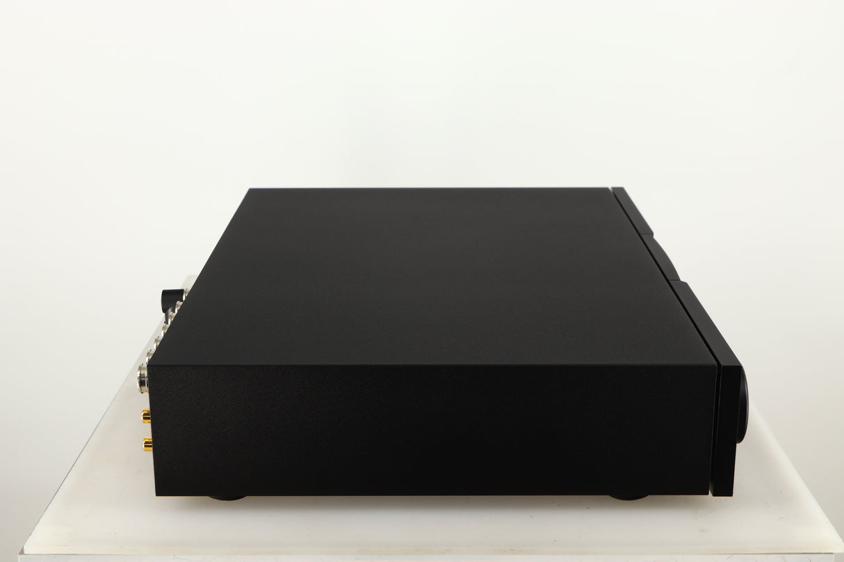 Left side view of a used Naim Supernait 3 Integrated Amplifier in a black finish