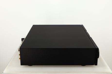 Left side view of a used Naim Supernait 3 Integrated Amplifier in a black finish