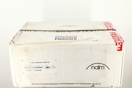 Box for a used Naim Supernait 3 Integrated Amplifier in a black finish
