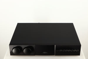 Top of a used Naim Supernait 3 Integrated Amplifier in a black finish