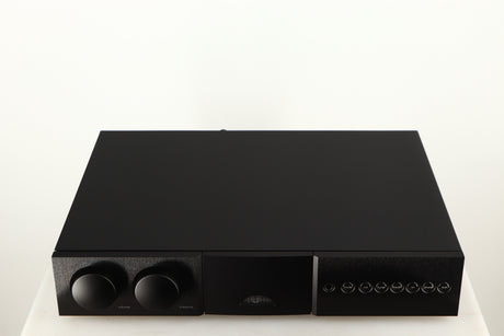 Top of a used Naim Supernait 3 Integrated Amplifier in a black finish