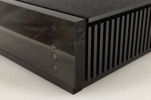 Front right corner of a used Naim Uniti Atom HDMI Integrated System in a black finish