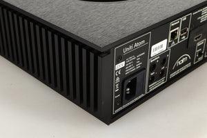 Rear left corner view of a used Naim Uniti Atom HDMI Integrated System 