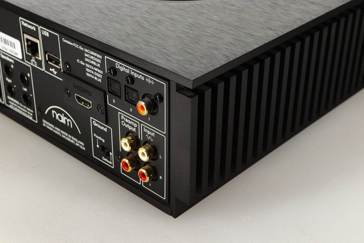 Rear right corner view of a used Naim Uniti Atom HDMI Integrated System 