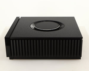 Right side view of a used Naim Uniti Atom HDMI Integrated System in a black finish