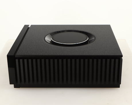 Right side view of a used Naim Uniti Atom HDMI Integrated System in a black finish