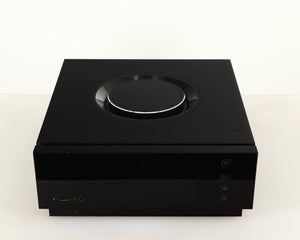 Top of a used Naim Uniti Atom HDMI Integrated System in a black finish 