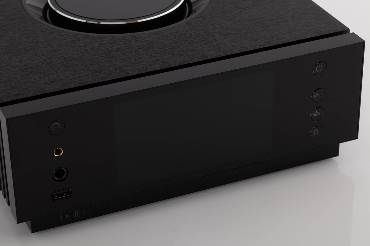 Close up view of a used Naim Uniti Atom Headphone Edition Integrated System