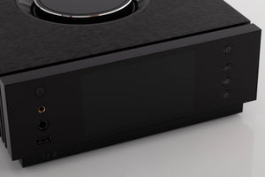 Close up view of a used Naim Uniti Atom Headphone Edition Integrated System