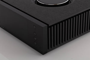 Front right corner view of a used Naim Uniti Atom Headphone Edition Integrated System